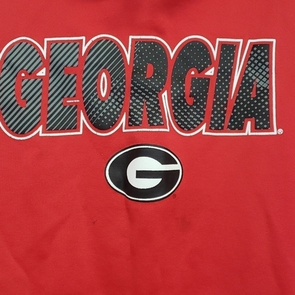 Y2k Russell Pouch Hoodie Georgia EXL Red Loved UC - Picture 4 of 13